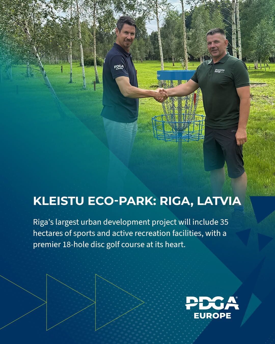 PDGA Europe paziņojums par Kleistu eko-parku Rīgā
